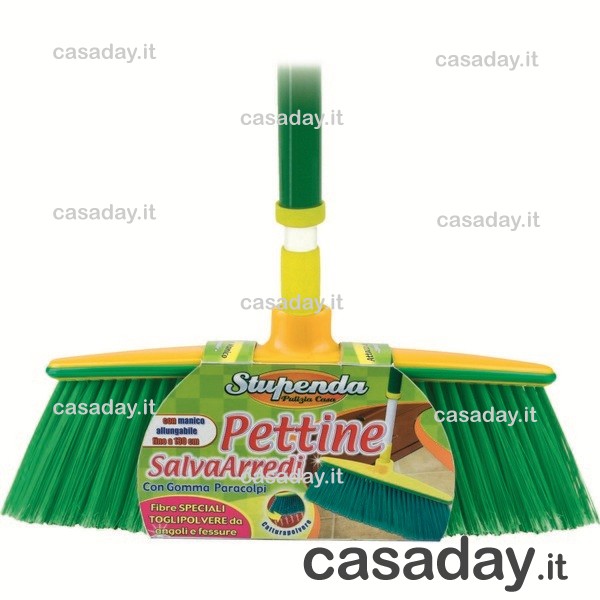SCOPA PETTINE CON MANICO ALLUNGABILE SCOPA PETTINE CON MANICO ALLUNGABILE