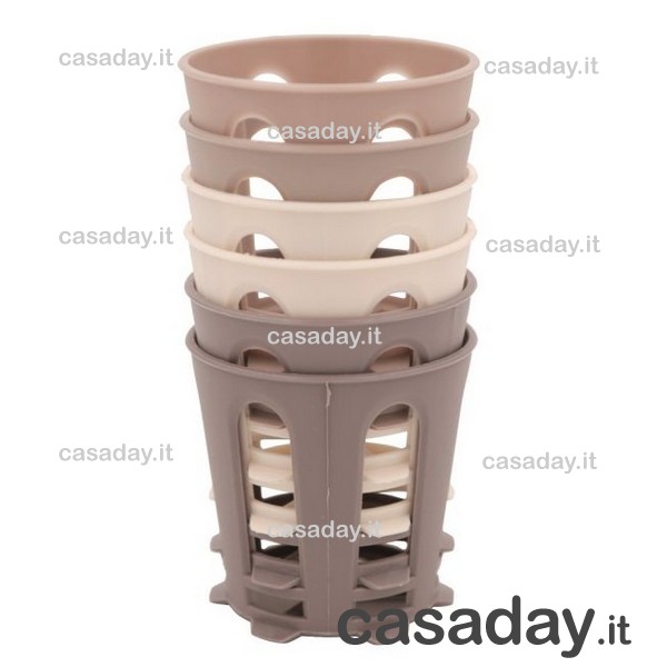 PORTABICCHIERI PLASTICA PZ 6 EOLO 