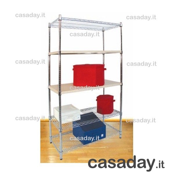 SCAFFALE INOX 4 PIANI 
