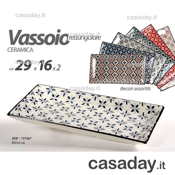 VASSOIO CERAMICA RETT.29X16 