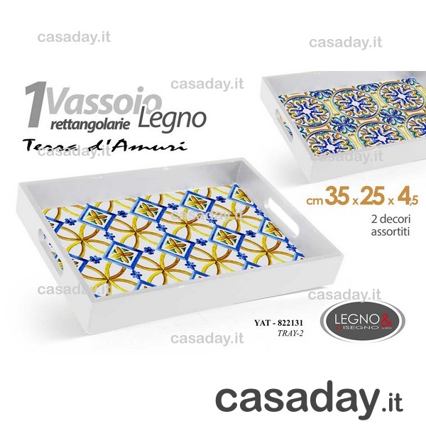 VASSOIO LEGNO RETTANG. C-MANICI VASSOIO LEGNO RETTANG. C-MANICI