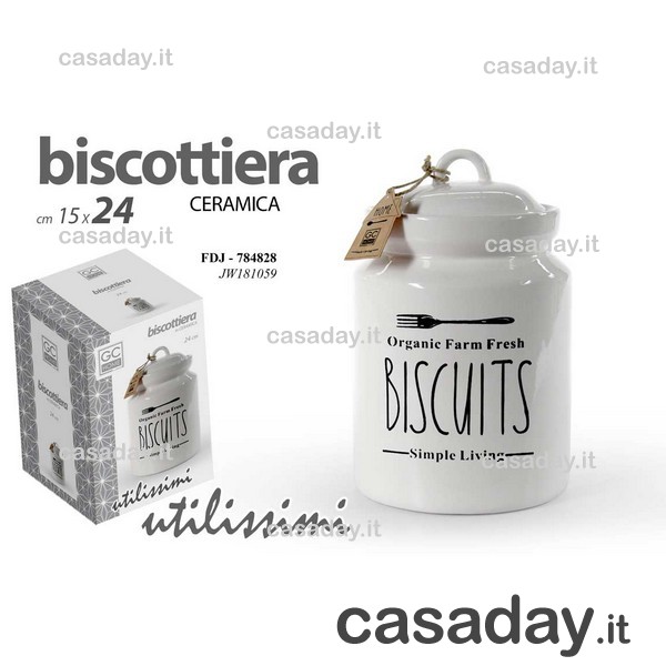 BISCOTTIERA CERAMICA VINTAGE CM.24 BISCOTTIERA CERAMICA VINTAGE CM.24