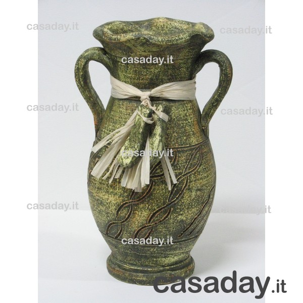 VASO CERAMICA VERDE CM.30 