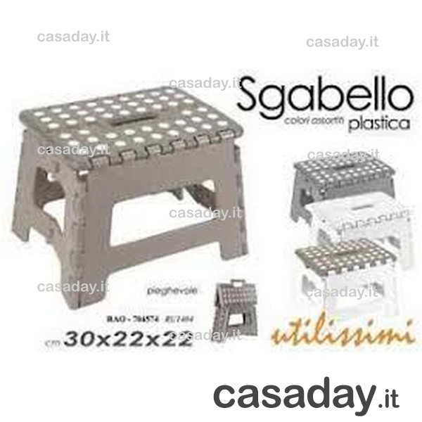 SGABELLO PIEGHEVOLE 30X22 H22 SGABELLO PIEGHEVOLE 30X22 H22