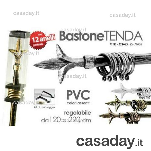 BASTONE X TENDE 120X220 12 ANELLI BASTONE X TENDE 120X220 12 ANELLI