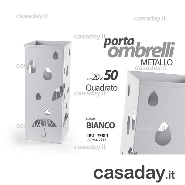 PORTAOMBRELLI METALLO QUADRATO 