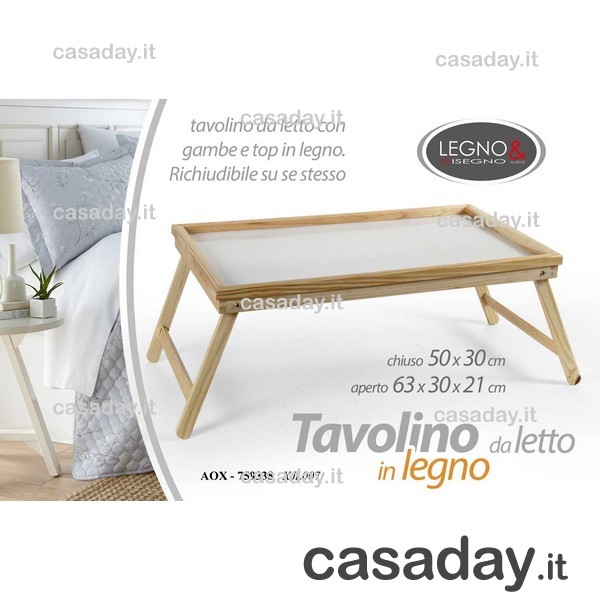VASSOIO DA LETTO LEGNO 50X30 VASSOIO DA LETTO LEGNO 50X30