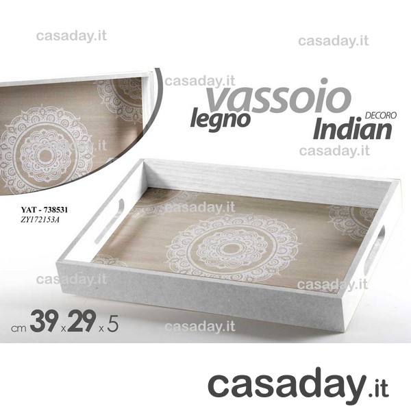 VASSOIO LEGNO RETTANG. C-MANICI CM.40 