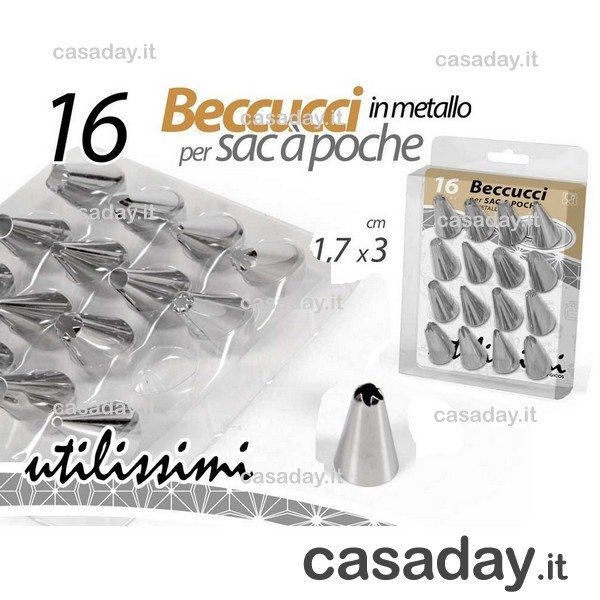 BECCUCCI INOX PER SACCO DECORATORE PZ.16 BECCUCCI INOX PER SACCO DECORATORE PZ.16