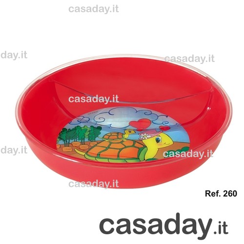 PIATTO PAPPA 2 SCOMPARTI 260 cosmoplast PIATTO PAPPA 2 SCOMPARTI 260 cosmoplast
