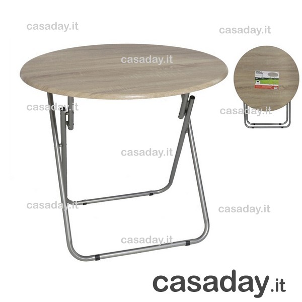 TAVOLO CHIUDIBILE F-LEGNO TONDO CM.80 