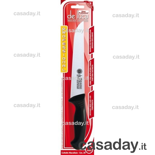 COLTELLO MACELLAIO STRETTO CM.20 de luca coltellerie COLTELLO MACELLAIO STRETTO CM.20 de luca coltellerie