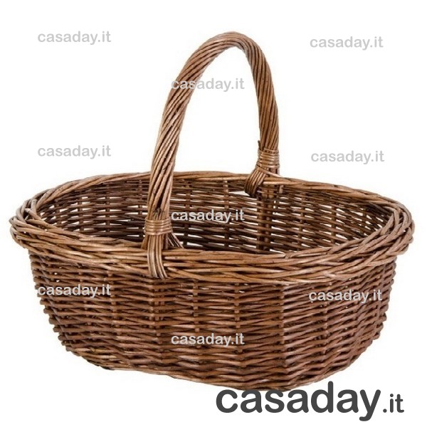 CESTO VIMINI INTERO OVALE CM.40 CESTO VIMINI INTERO OVALE CM.40