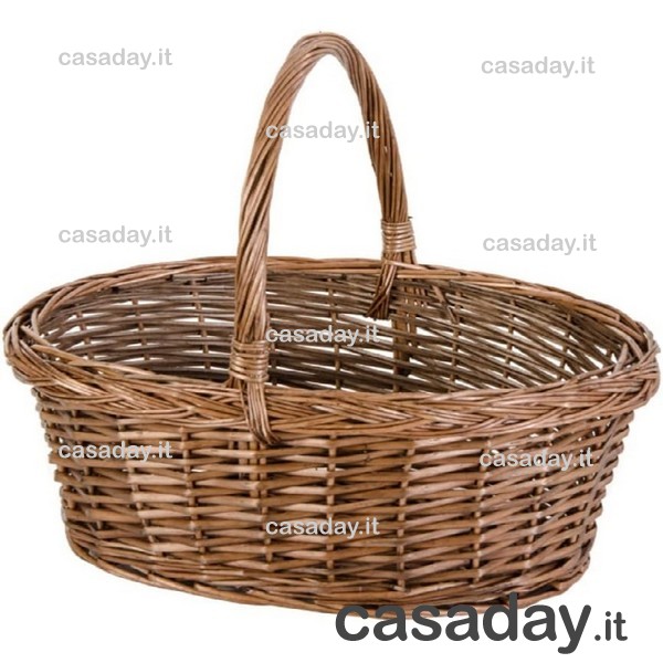CESTO VIMINI SPACCATO OVALE CM.40 CESTO VIMINI SPACCATO OVALE CM.40