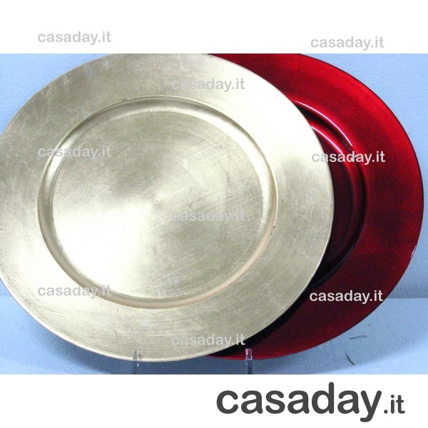 SOTTOPIATTO ROSSO -ORO CM.36 SOTTOPIATTO ROSSO -ORO CM.36