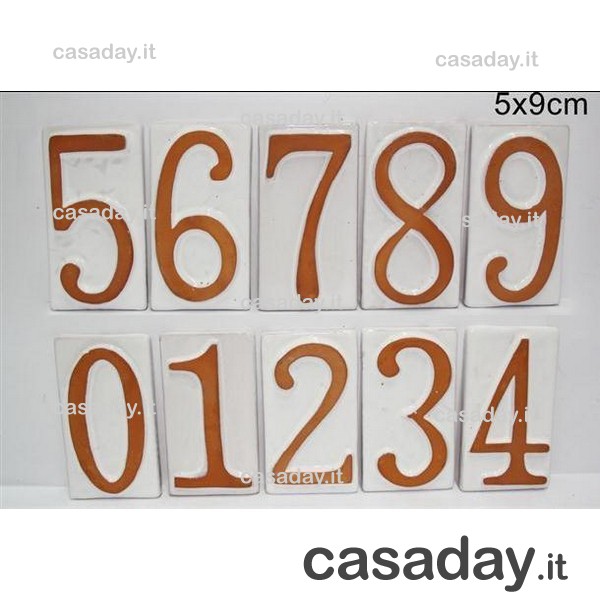 NUMERO CIVICO TERRACOTTA NUMERO CIVICO TERRACOTTA