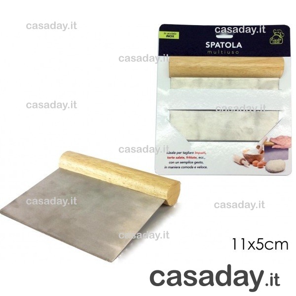 SPATOLA PER PASTA INOX M-LEGNO 