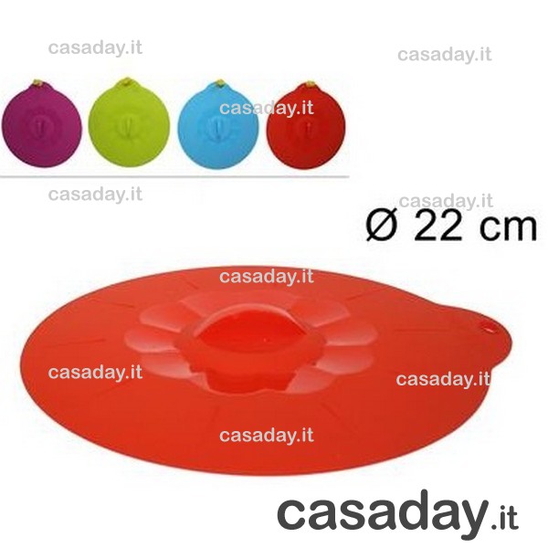 COPERCHIO SILICONE A VENTOSA CM.22 COPERCHIO SILICONE A VENTOSA CM.22