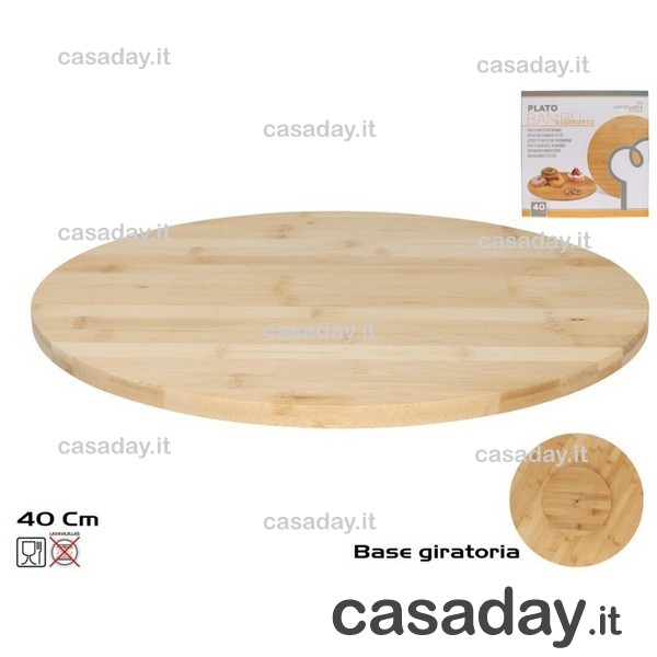 TAGLIERE LEGNO GIREVOLE CM.40 BAMBOO 