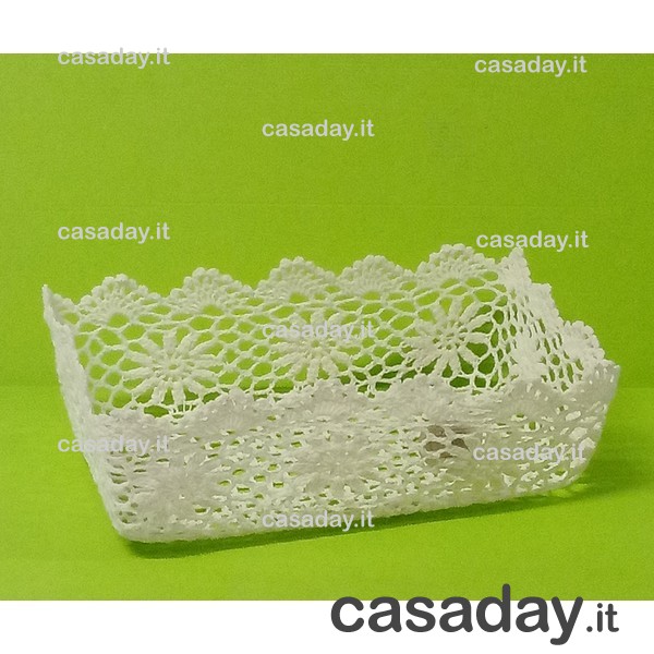 CESTINO UNCINETTO RETTANG. BIANCO CM.31X18 H10 CESTINO UNCINETTO RETTANG. BIANCO CM.31X18 H10