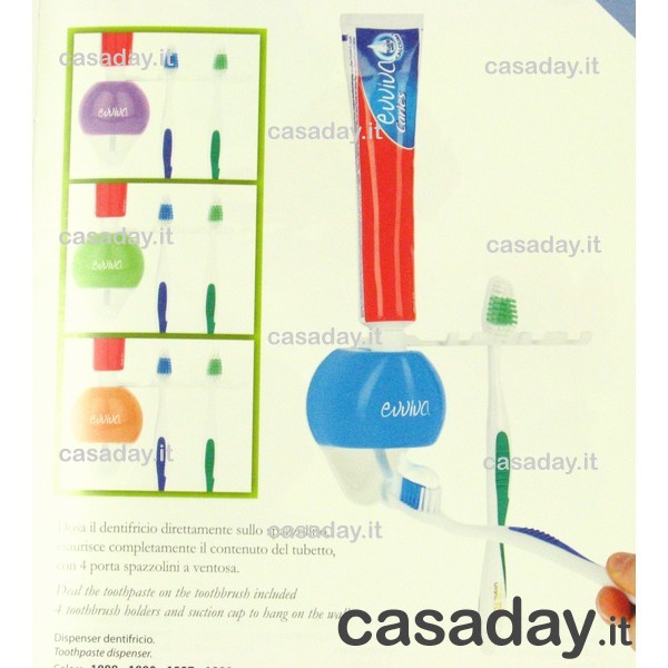 DISPENSER PER DENTIFRICIO evviva