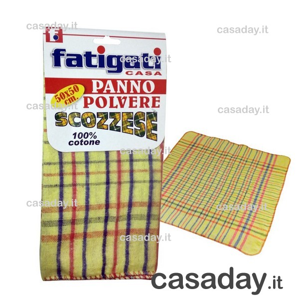 PANNO POLVERE SCOZZESE CM.50X50 