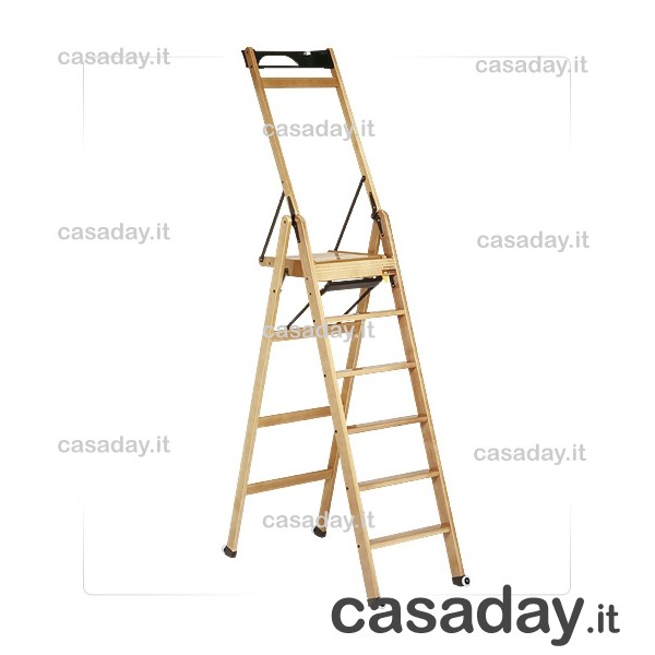 SCALA LEGNO 6 GR. FOPPA NATURALE foppapedretti