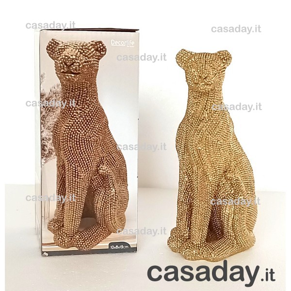 STATUA LEOPARDO CM.19 
