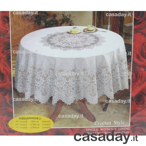TOVAGLIA PIZZO TONDA CM.180 TOVAGLIA PIZZO TONDA CM.180