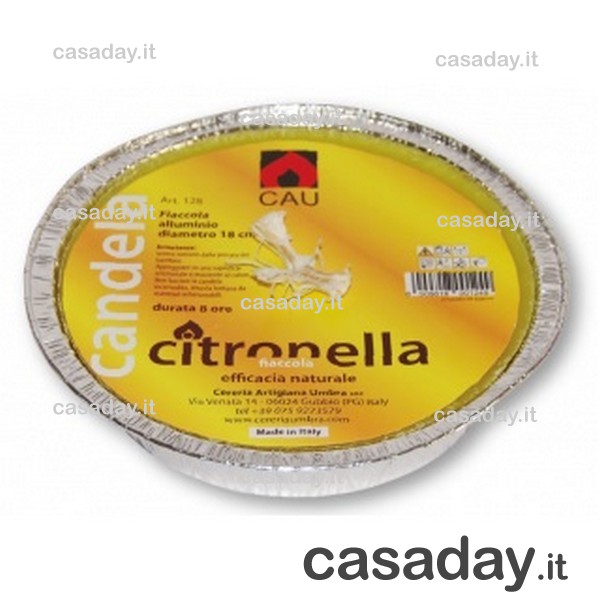 CITRONELLA IN ALLUMINIO CM.16 H 7 CITRONELLA IN ALLUMINIO CM.16 H 7