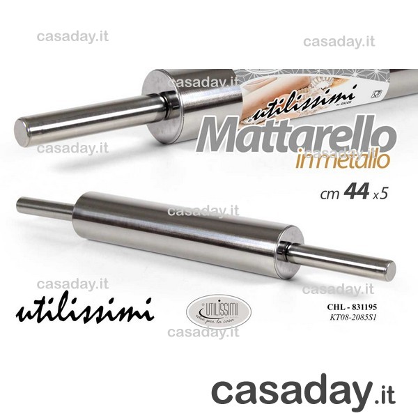 MATTARELLO INOX GIREVOLE CM.44 MATTARELLO INOX GIREVOLE CM.44