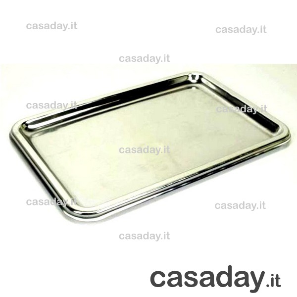 VASSOIO EFFETTO INOX CM.34X24 PZ.12 