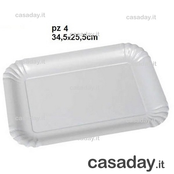 VASSOIO CARTA BIANCO N^6 PZ.4 VASSOIO CARTA BIANCO N^6 PZ.4