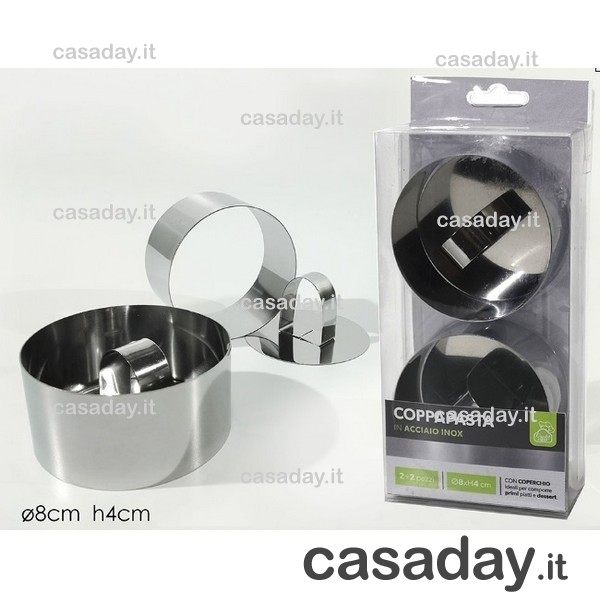 COPPAPASTA INOX PZ.2 CM.8 C-PRESSINO COPPAPASTA INOX PZ.2 CM.8 C-PRESSINO