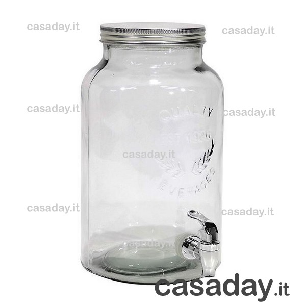 VASO VETRO C-RUBINETTO LT.5,5 VASO VETRO C-RUBINETTO LT.5,5