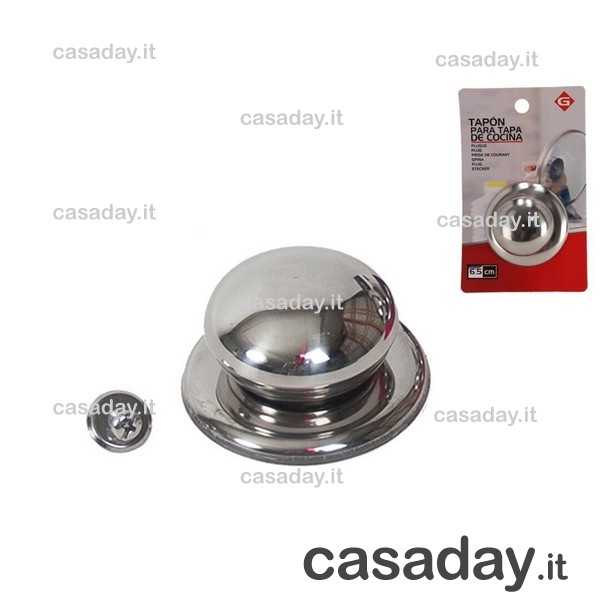 POMO X COPERCHIO INOX CM.6,5 POMO X COPERCHIO INOX CM.6,5