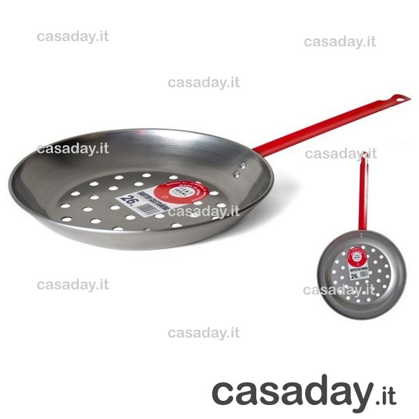PADELLA CASTAGNE INOX M-ROSSO CM.28 PADELLA CASTAGNE INOX M-ROSSO CM.28