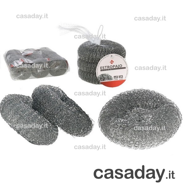 SPUGNA ACCIAIO CM.10 GR.24 pz.3 SPUGNA ACCIAIO CM.10 GR.24 pz.3