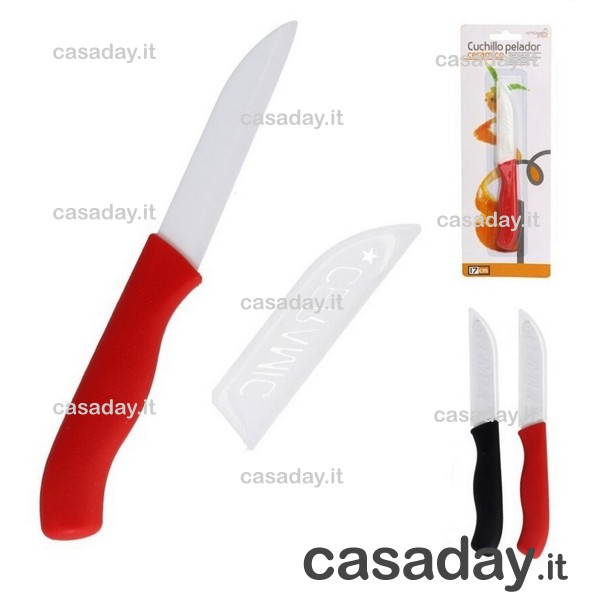COLTELLO SPELUCCHINO CERAMICA LAMA 7,5 