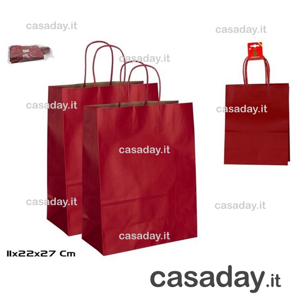 BORSA CARTA REGALO CM.27X22 pz.2 BORSA CARTA REGALO CM.27X22 pz.2
