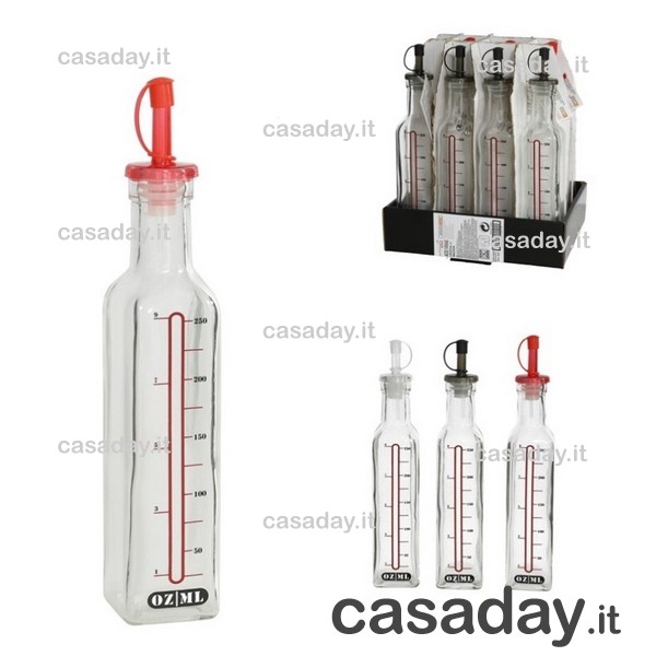 OLIERA VETRO GRADUATA C-DOSATORE 250 ML OLIERA VETRO GRADUATA C-DOSATORE 250 ML