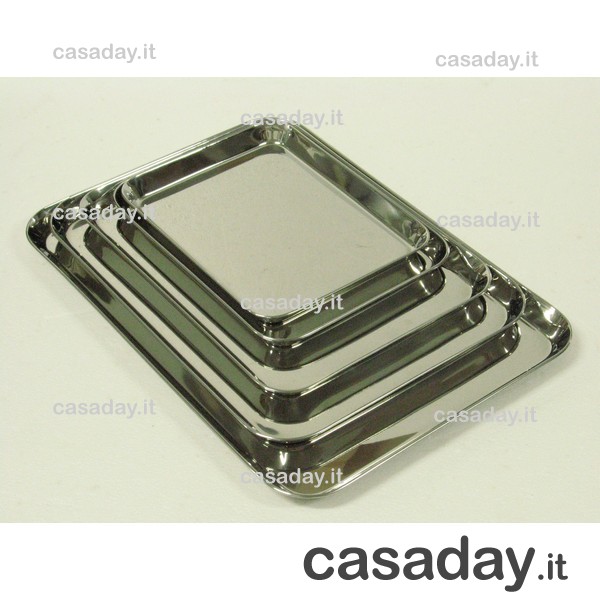 VASSOIO INOX RET.CM.30 BAS. 