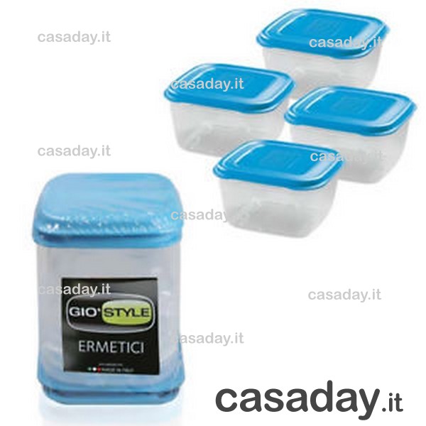 SCATOLA FRIGO GIO' PZ.4 LT.0,25 QUADRA giostyle SCATOLA FRIGO GIO' PZ.4 LT.0,25 QUADRA giostyle