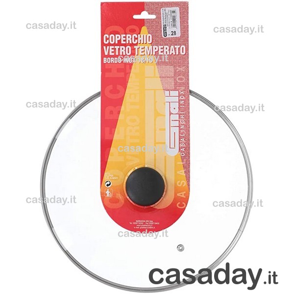 COPERCHIO VETRO ECO CM 22 gnali