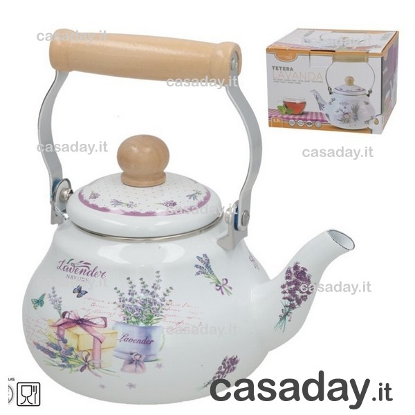BOLLITORE SMALTO DECORATO LT.1,5 