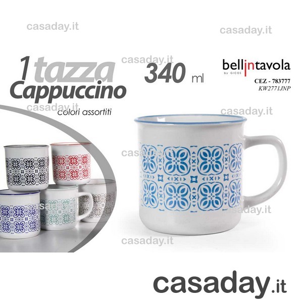 TAZZA LATTE DECORATA 340 ML TAZZA LATTE DECORATA 340 ML