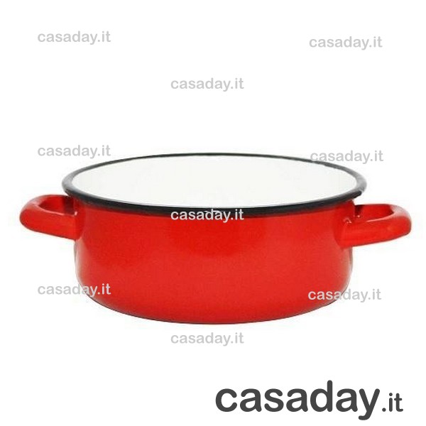 CASSERUOLA SMALTO CM.18 BASSA CASSERUOLA SMALTO CM.18 BASSA