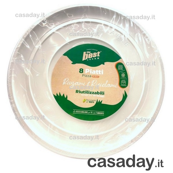 PIATTI PIZZA PLASTICA PZ.8 CM.32 PIATTI PIZZA PLASTICA PZ.8 CM.32