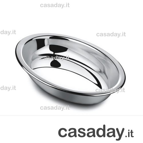 VASSOIO INOX OVALE ALTO CM.40 salvinelli