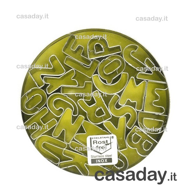 TAGLIAPASTA LETTERE METALLO PZ.21 eva